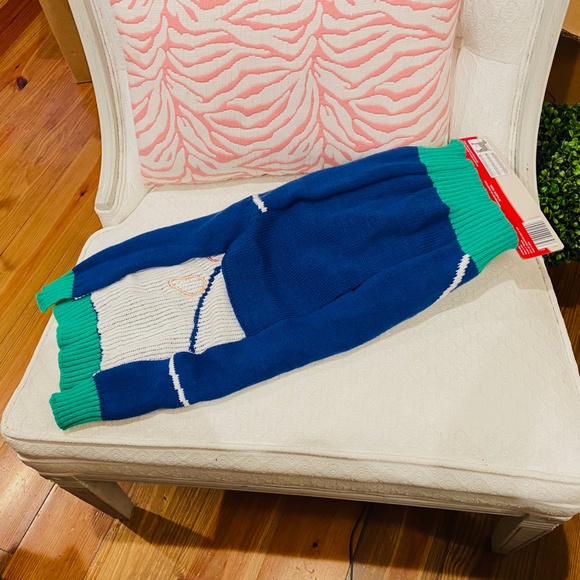 N20-New Size Large Dog Christmas Bulbs Blue Sweater - Picture 4 of 6